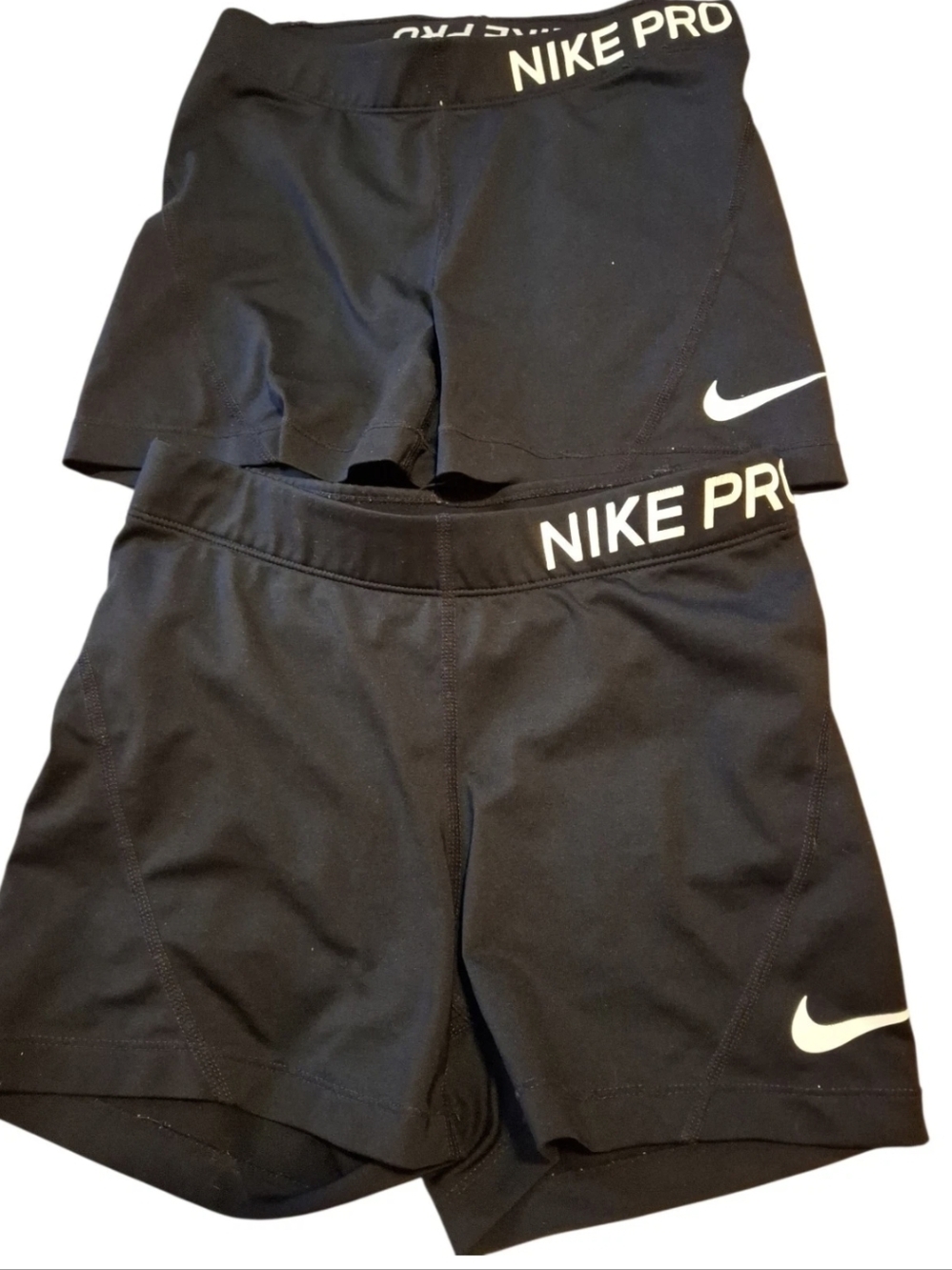 2 Pait Nike Black and White Pro Performance Shorts